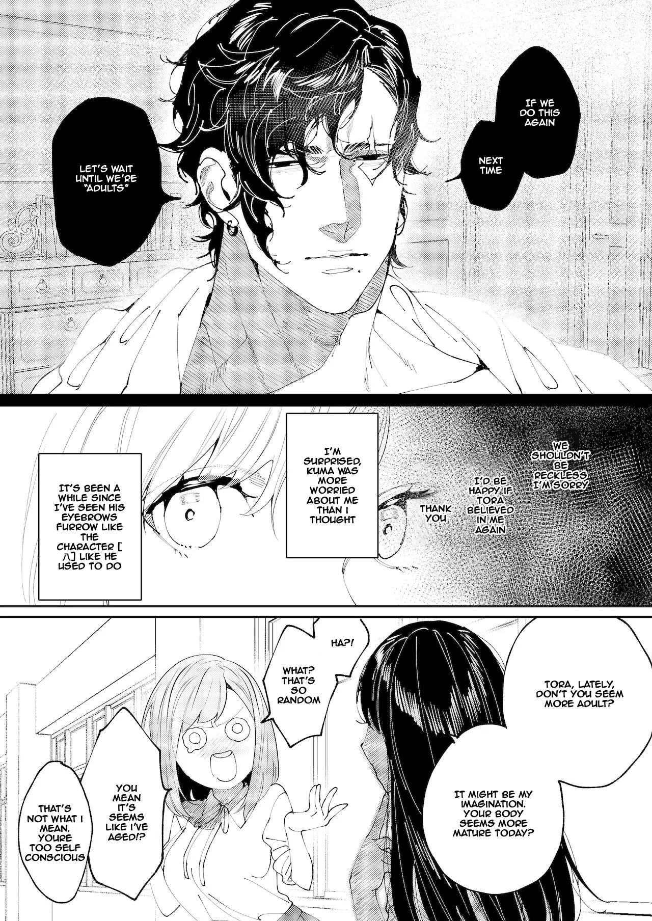 Kuma to Tora ~Taikaku-sa Osananajimi no Hajimete kara, Kemono ni Naru Futsuka Kan made ~ Chapter 1 - page 126